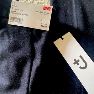 Uniqlo +J Jil Sander wool blend slim pants Size 0